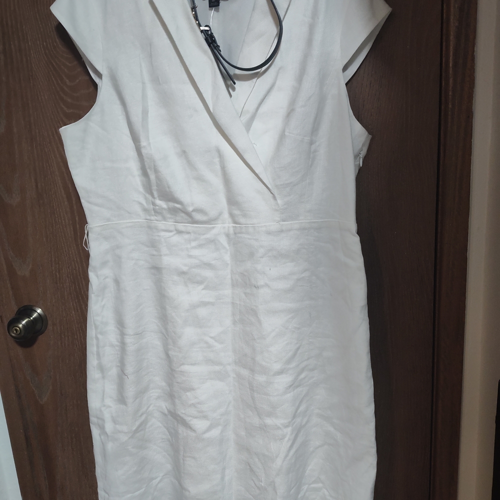 J. Crew Elegant White Mini Dress